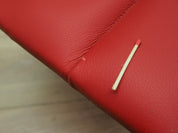 Red_eco_leather_bench_Danish_design_1990s_production_Denmark