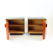 Set_Of_2_Bedside_Tables_With_Black_Glass_Czechoslovakia_1960s