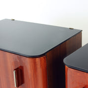 Set_Of_2_Bedside_Tables_With_Black_Glass_Czechoslovakia_1960s