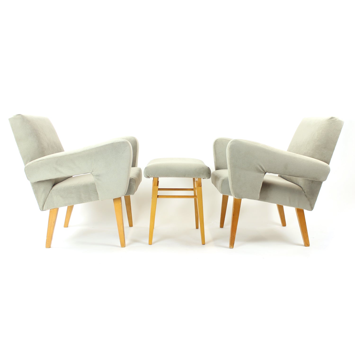 Set_of_2_Midcentury_Armchairs_With_Stool_Czechoslovakia_1960s