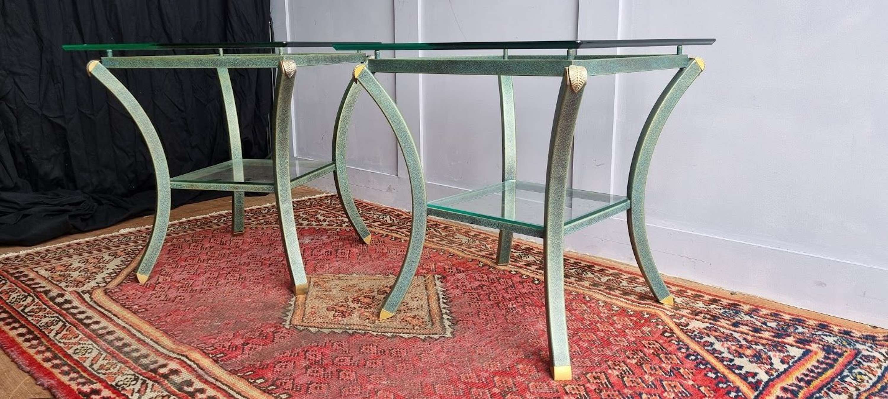 Set_of_2_Pierre_Vandel_Glass_top_coffee_or_side_tables