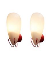 Set_of_2_Plexi_Wall_Lamps_with_Red_Base