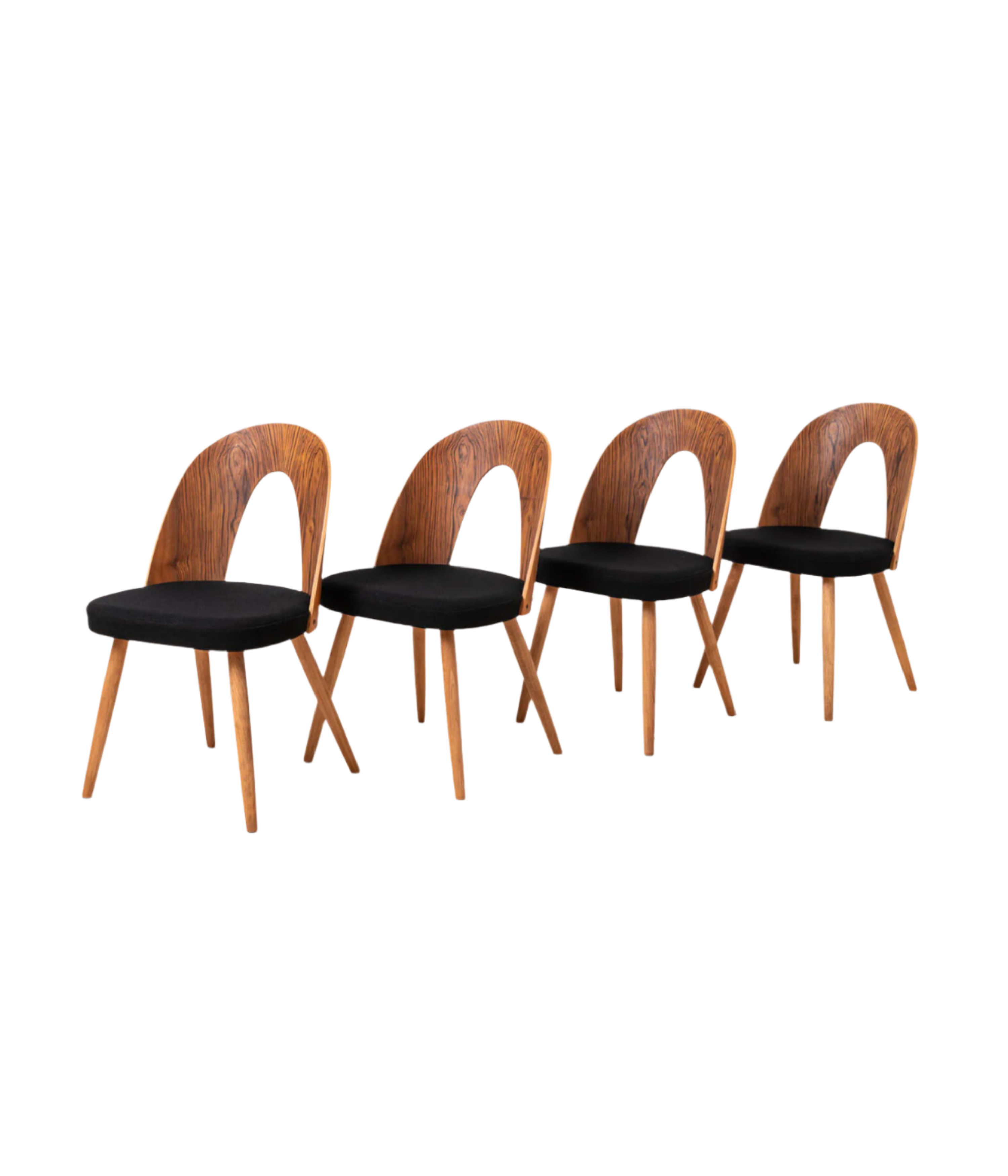 Set_of_4_Midcentury_Dining_Chairs_by_Antonin_uman_Reupholstered_in_Kvadrat_Fabric