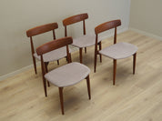 Set_of_4_teak_chairs_Danish_design_1960s_designer_H.W._Klein