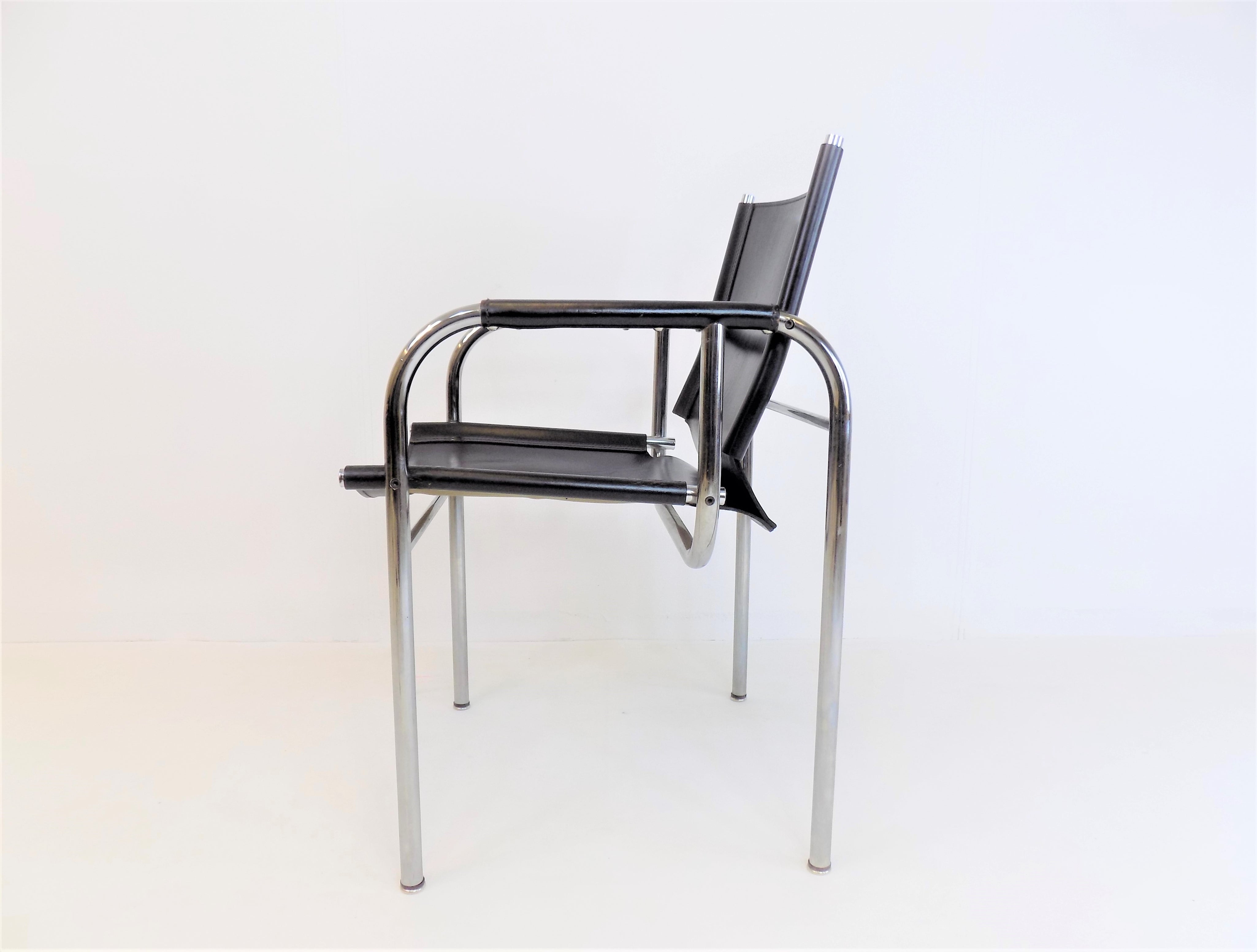 Strässle_HE_leather_lounge_chair_by_Hans_Eichenberger