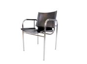 Strassle_leather_lounge_chair_by_Hans_Eichenberger