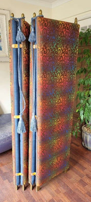 Stunning_and_unique_mid_century_shot_silk_room_divider_screen