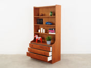 Teak_bookcase_Danish_design_1960s_production_Denmark