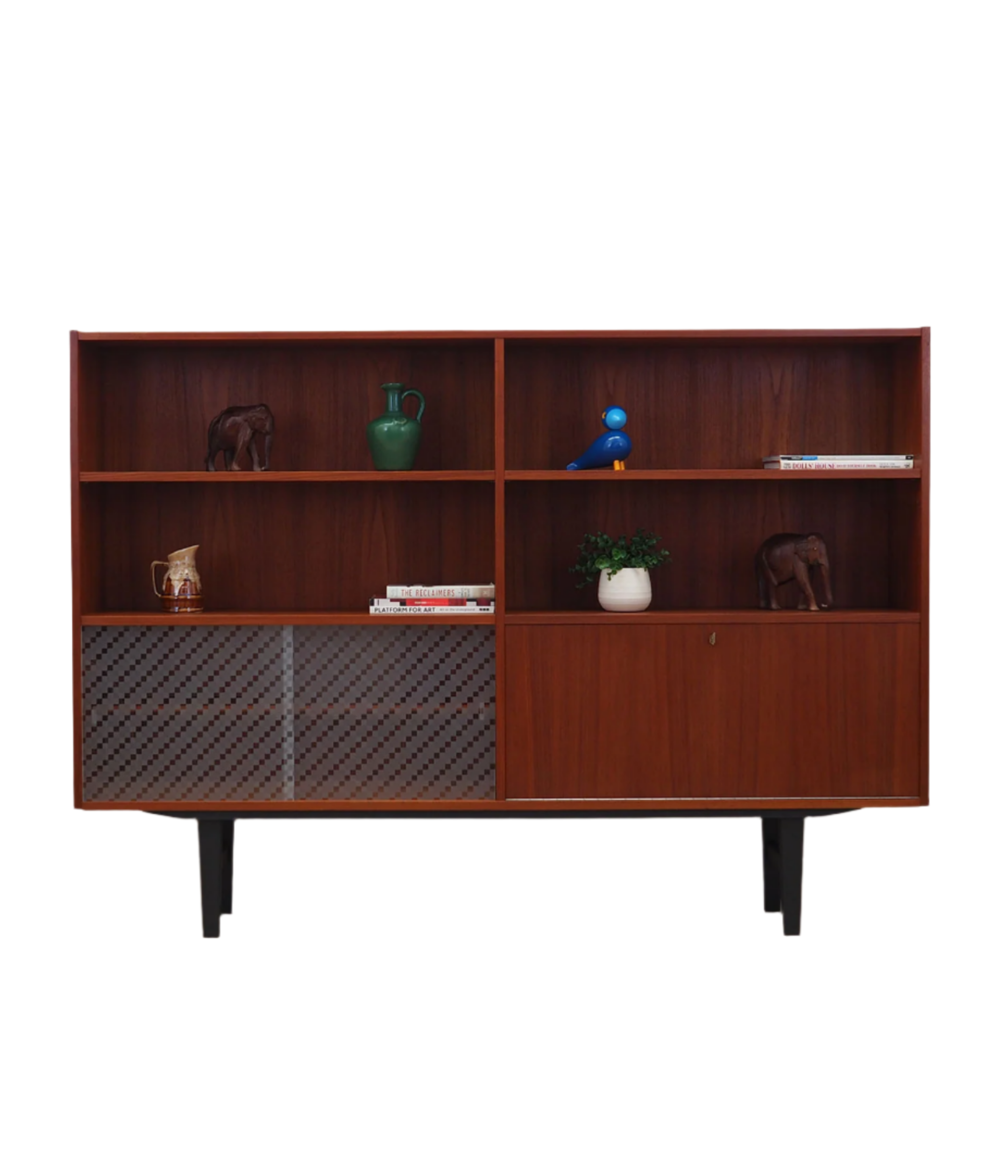 Teak_bookcase_in_Danish_design_1970s