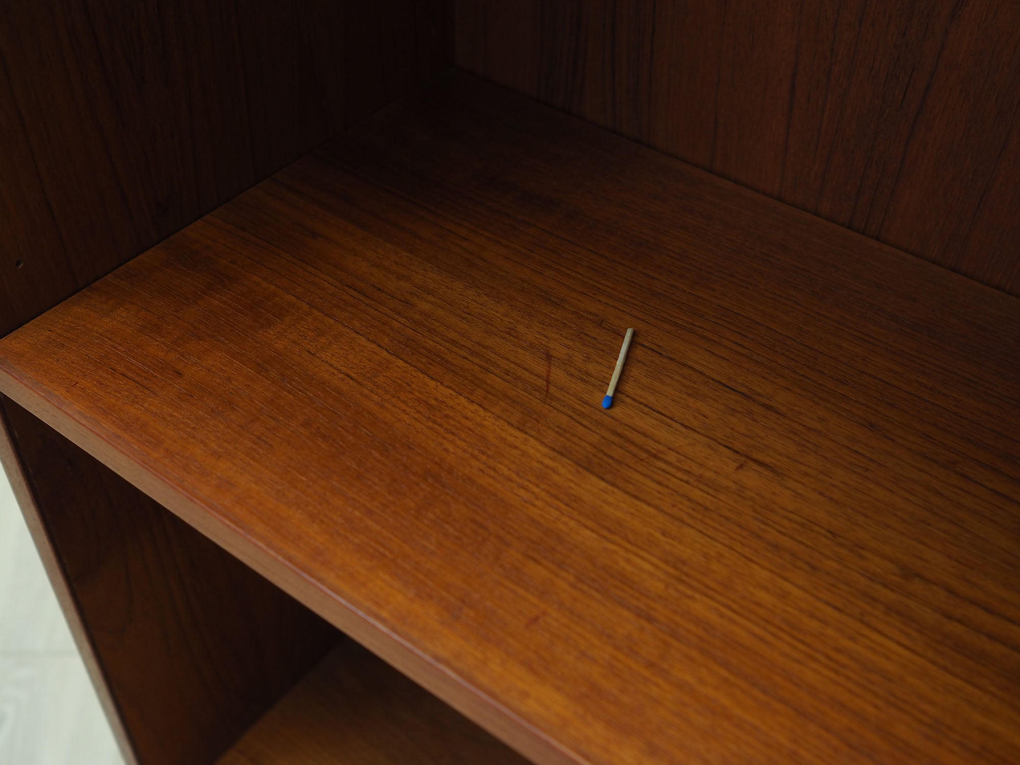 Teak_bookcase_in_Danish_design_from_1970s_Danish_Teak_Bookcase_Adjustable_Shelf_Black