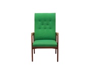 Teak_green_armchair_Danish_design_1970s_production_Denmark