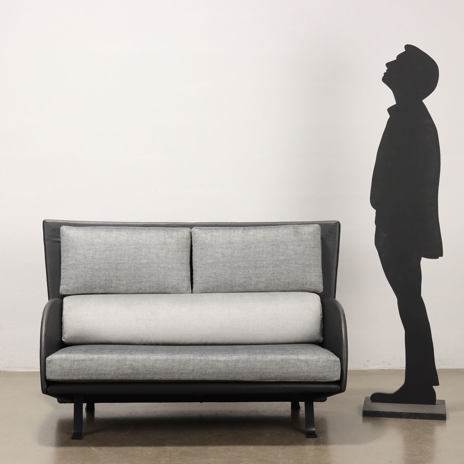 Vintage_1980s_Sofa_Velvet_Leatherette_with_Pillowcases_Italy