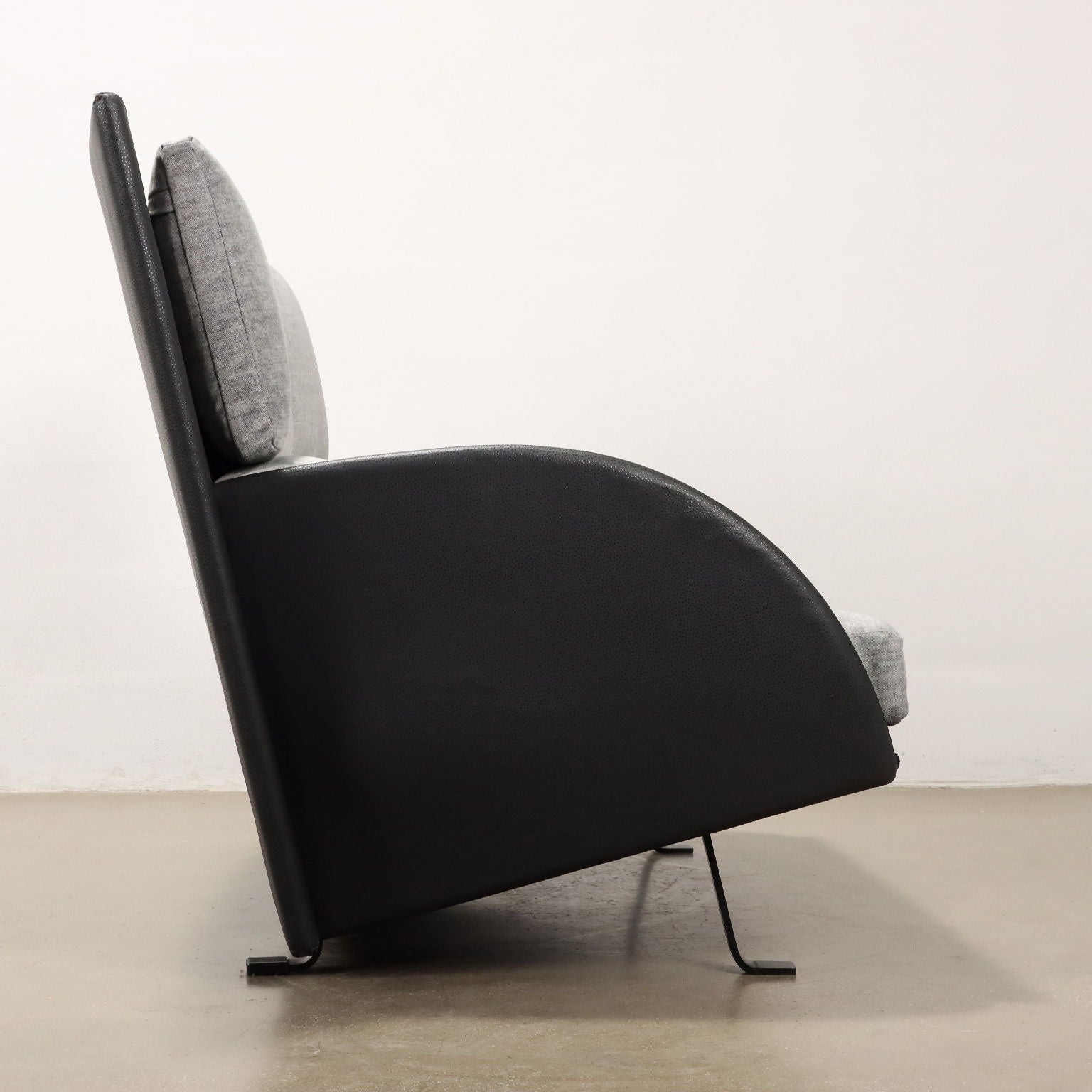 Vintage_1980s_Sofa_Velvet_Leatherette_with_Pillowcases_Italy