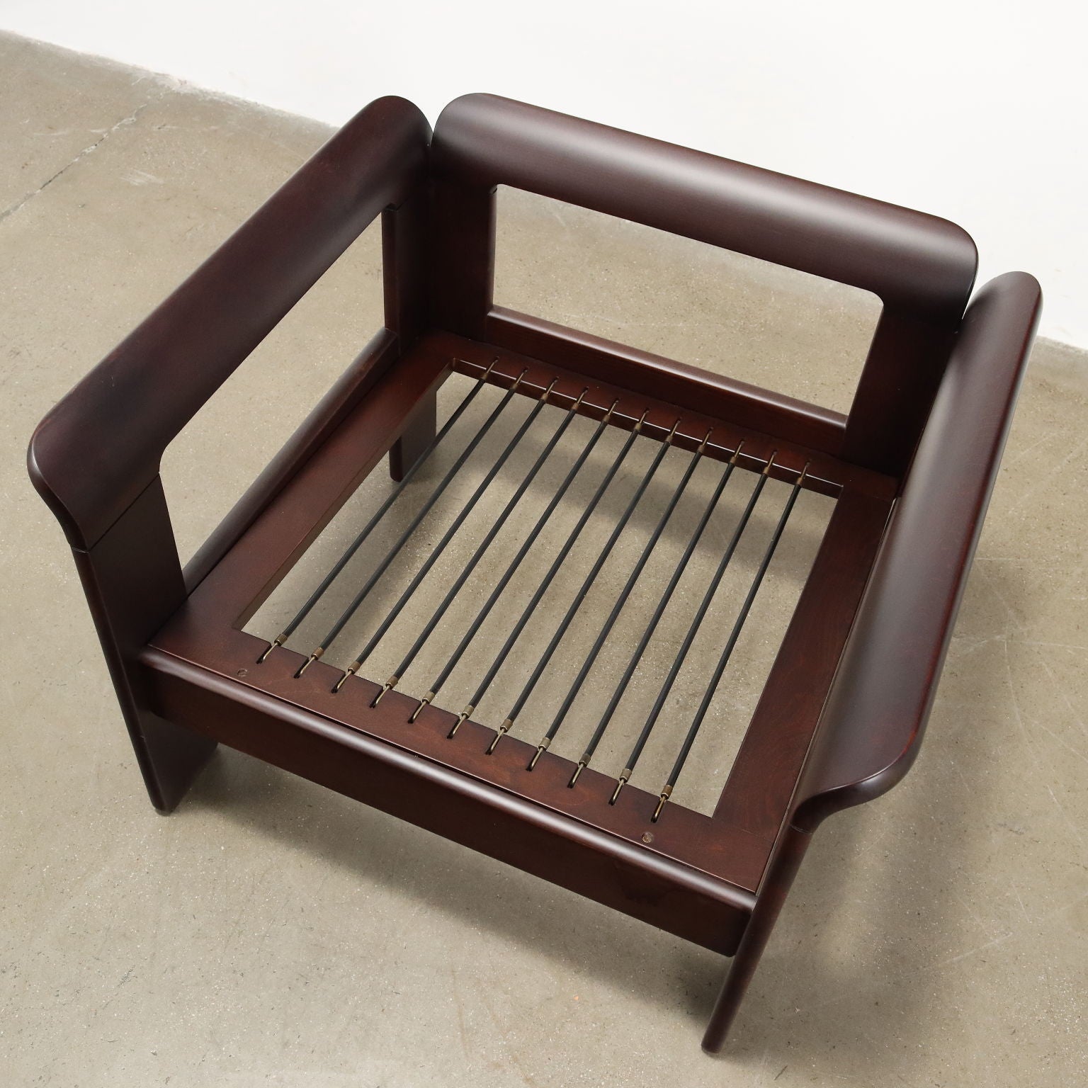 Vintage_Armchair_Beech_Fabric_Italy_1970s