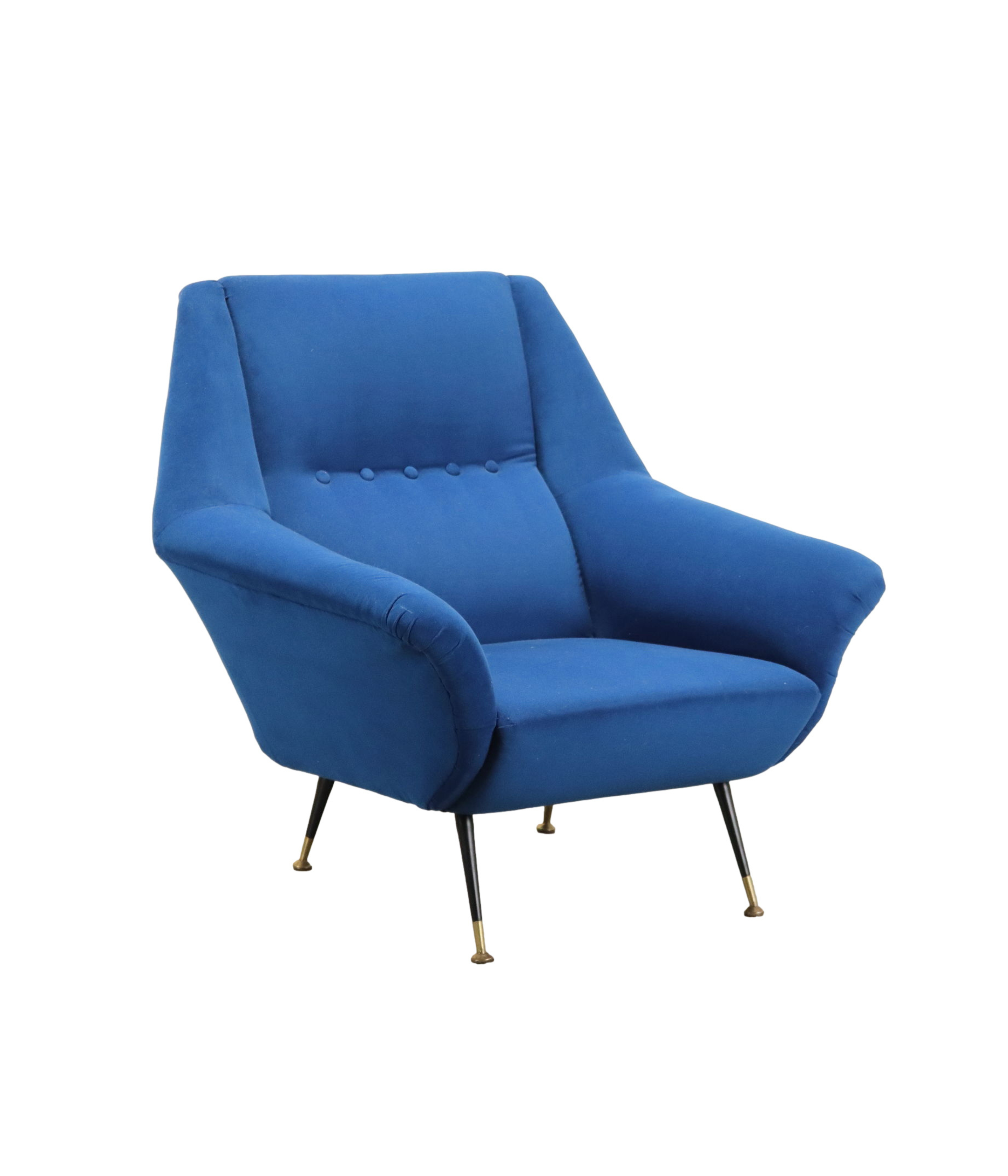 Vintage_Armchair_Fabric_Metal_Brass_1950s
