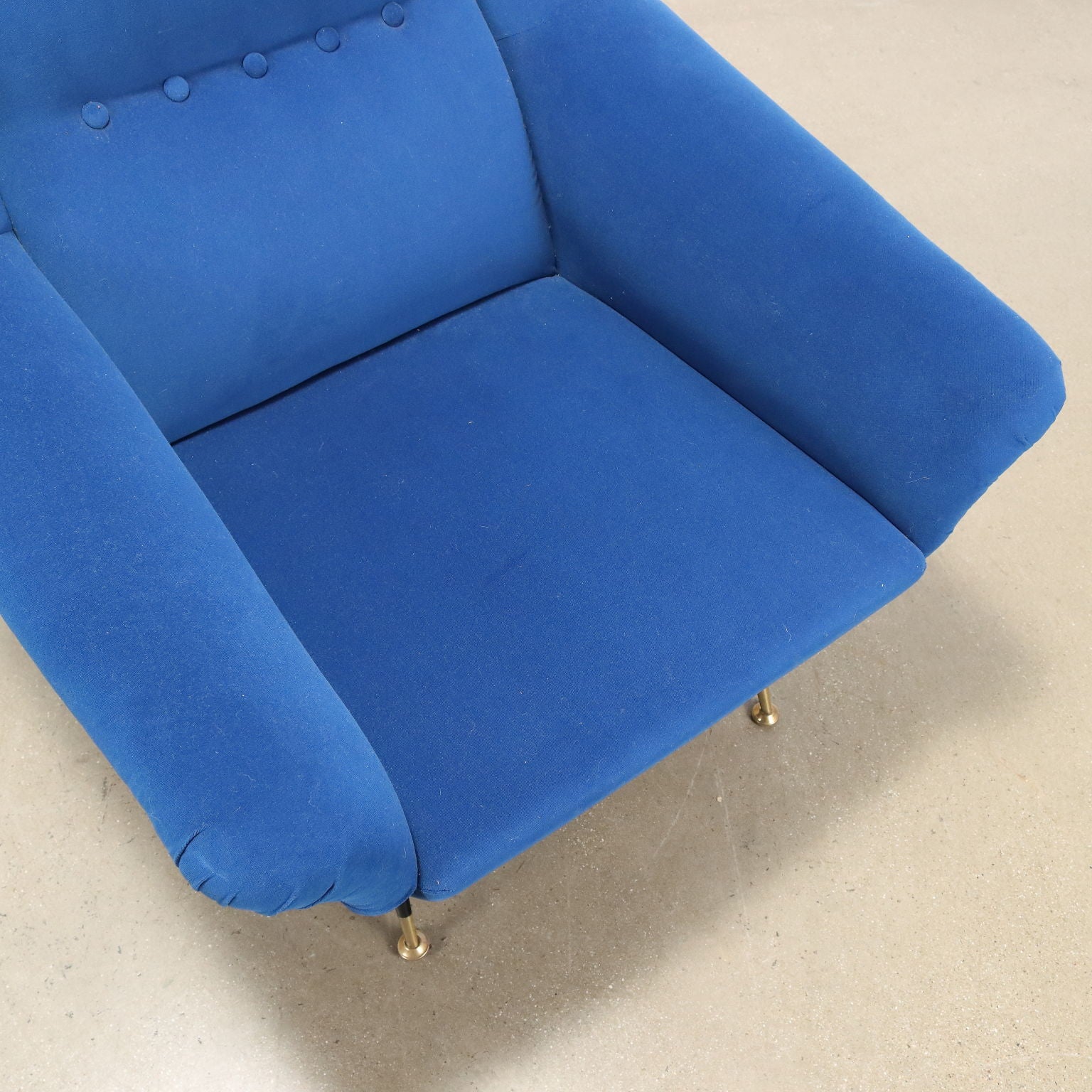 Vintage_Armchair_Fabric_Metal_Brass_1950s