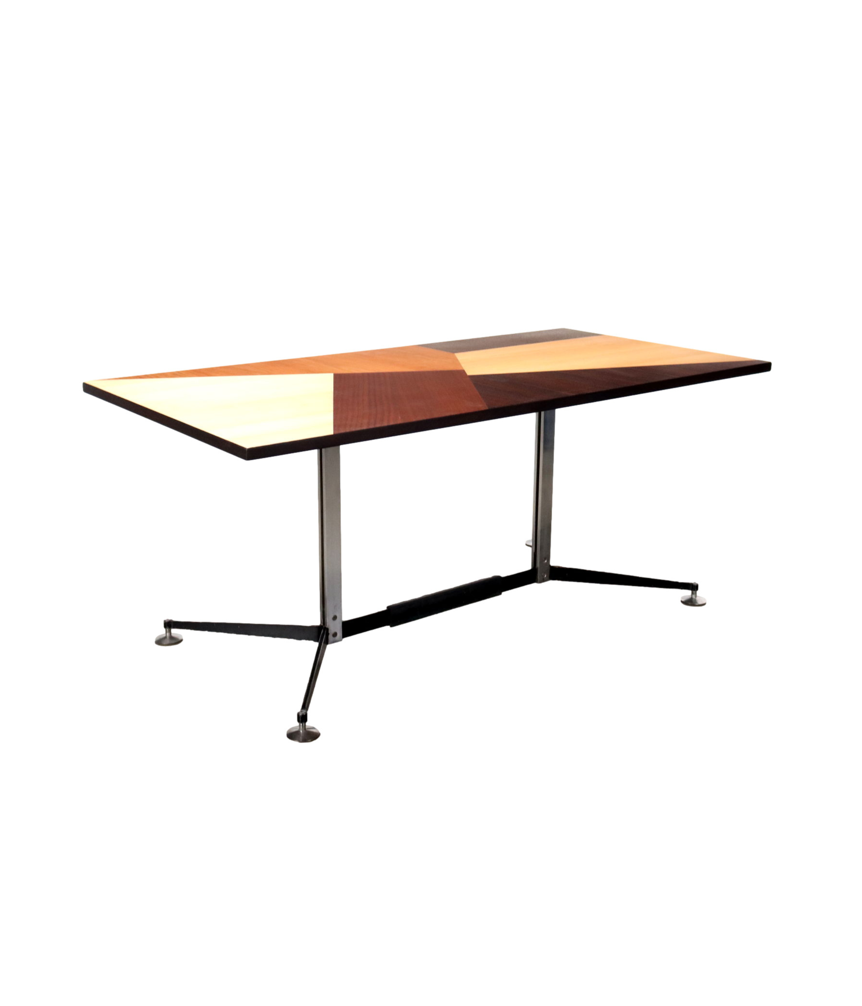 Vintage_Table_Prisma_Collection_Various_Essences_Italy_1960s