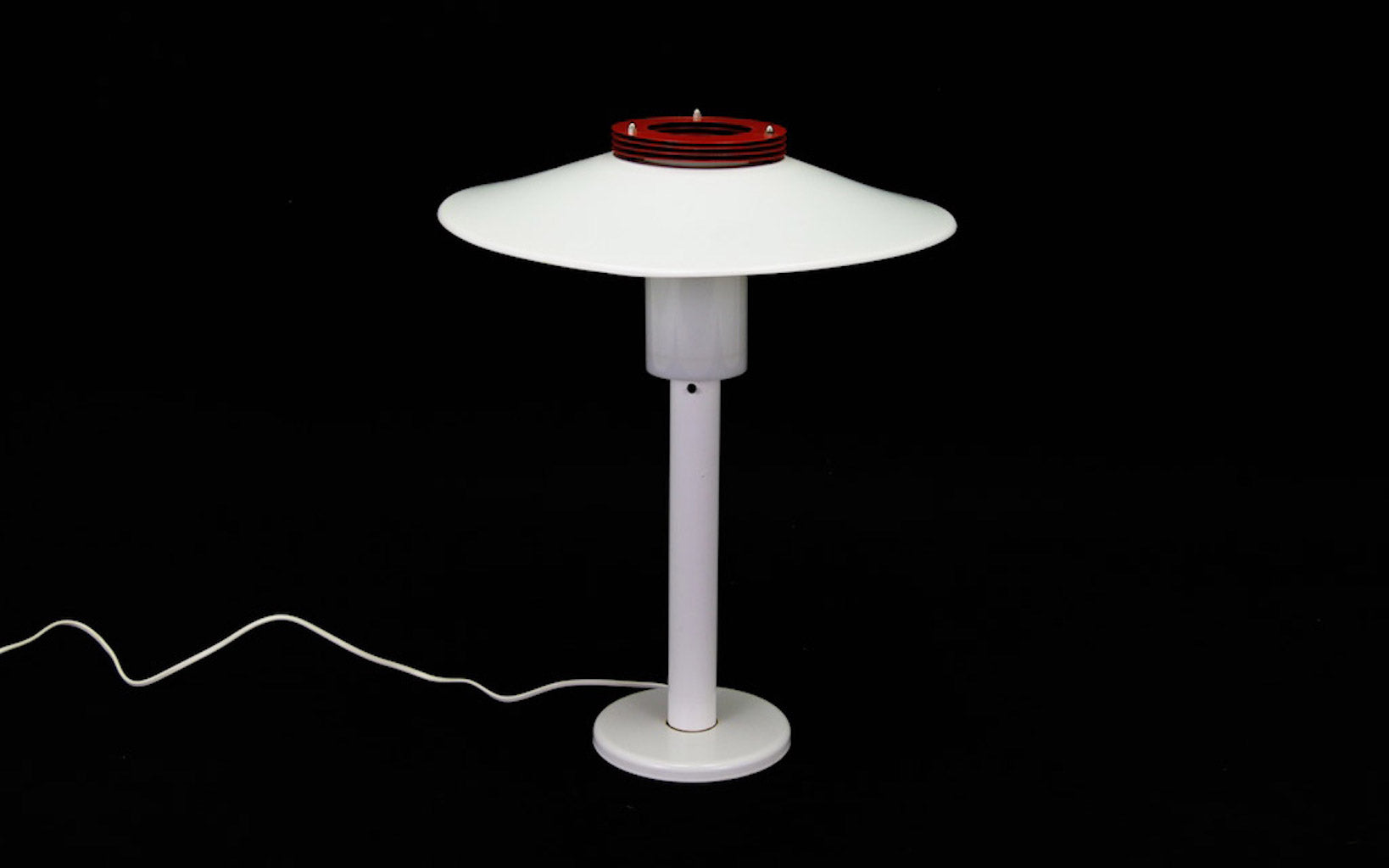 White_bedside_lamp_Danish_design_1960s_production_Denmark