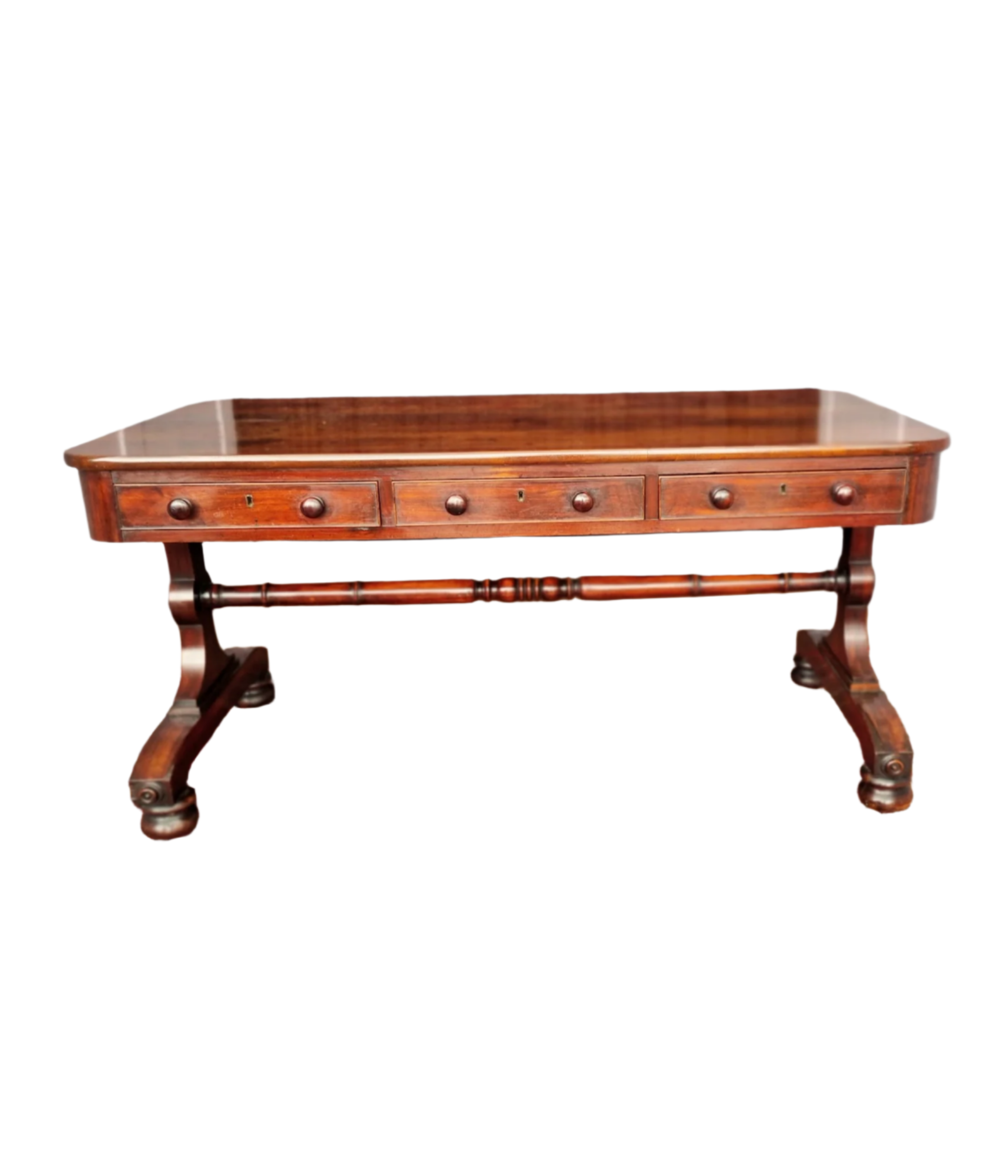William_IV_Padauk_wood_library_table