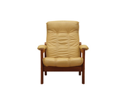 Yellow_leather_armchair_Danish_design_1960s_production_Denmark