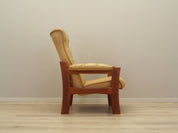 Yellow_leather_armchair_Danish_design_1960s_production_Denmark