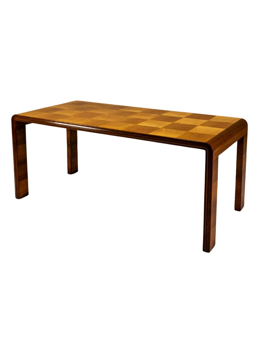 Italian_Dining_Table_with_Checkered_Inlay_in_the_Style_of_Paolo_Buffa,_Italy_1950s