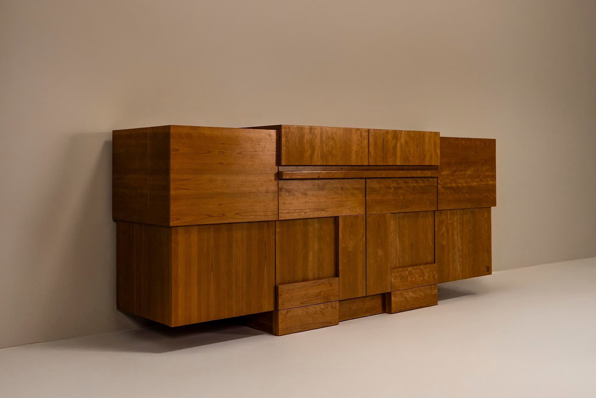 'Madia'_Credenza_by_Ferdinando_Meccani_in_Cherry_Wood,_Italy_1988