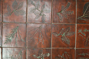 Mid-Century_botanical_ceramic_tile_coffee_table_in_Oak,_1960s