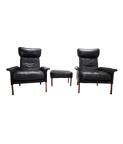 set_of_2_Hans_Olsen_leather_chairs_with_ottoman_1960
