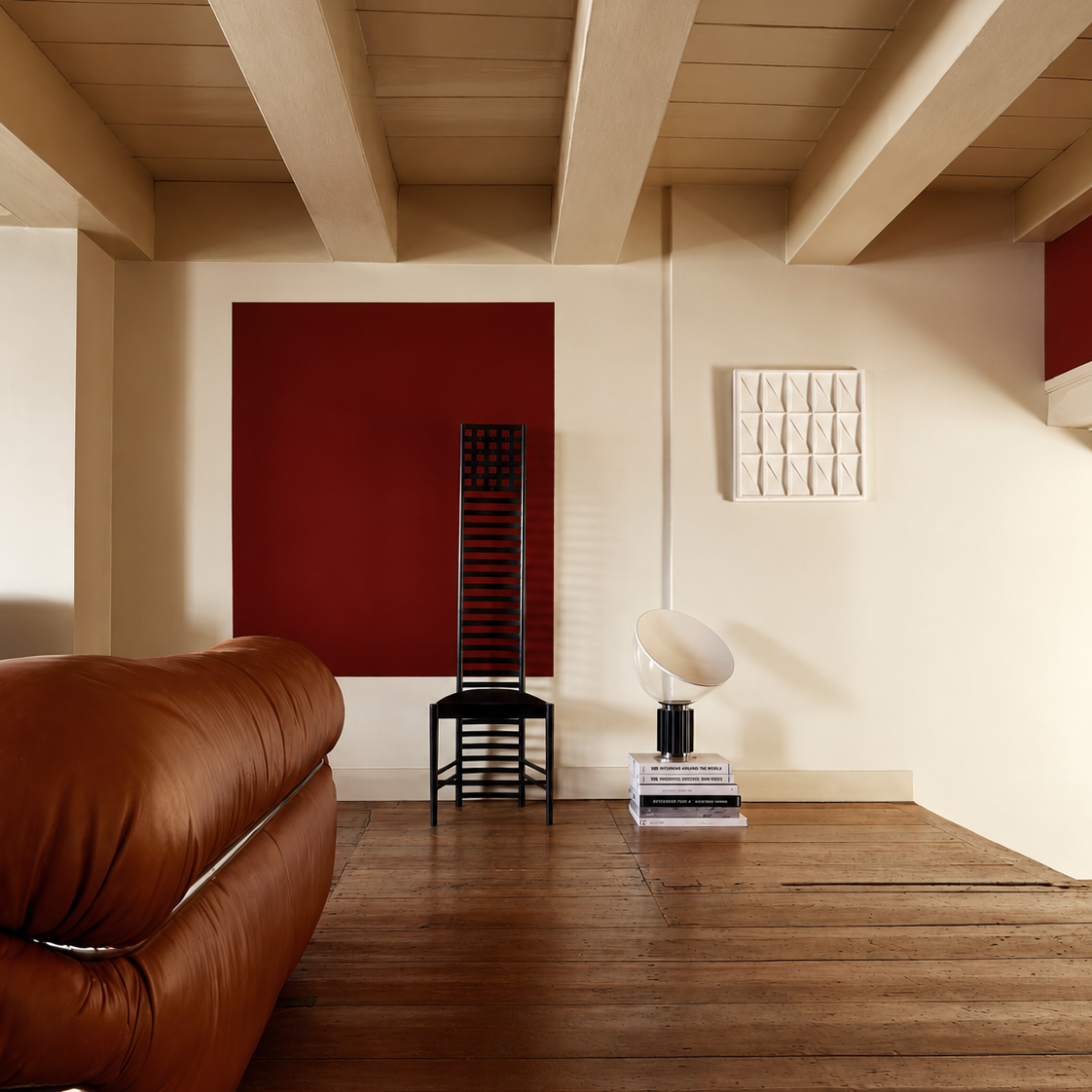 Canal Apartment by DAB Studio with a Togo sofa and Hill House chair. Photo by Daniëlle Siobhán