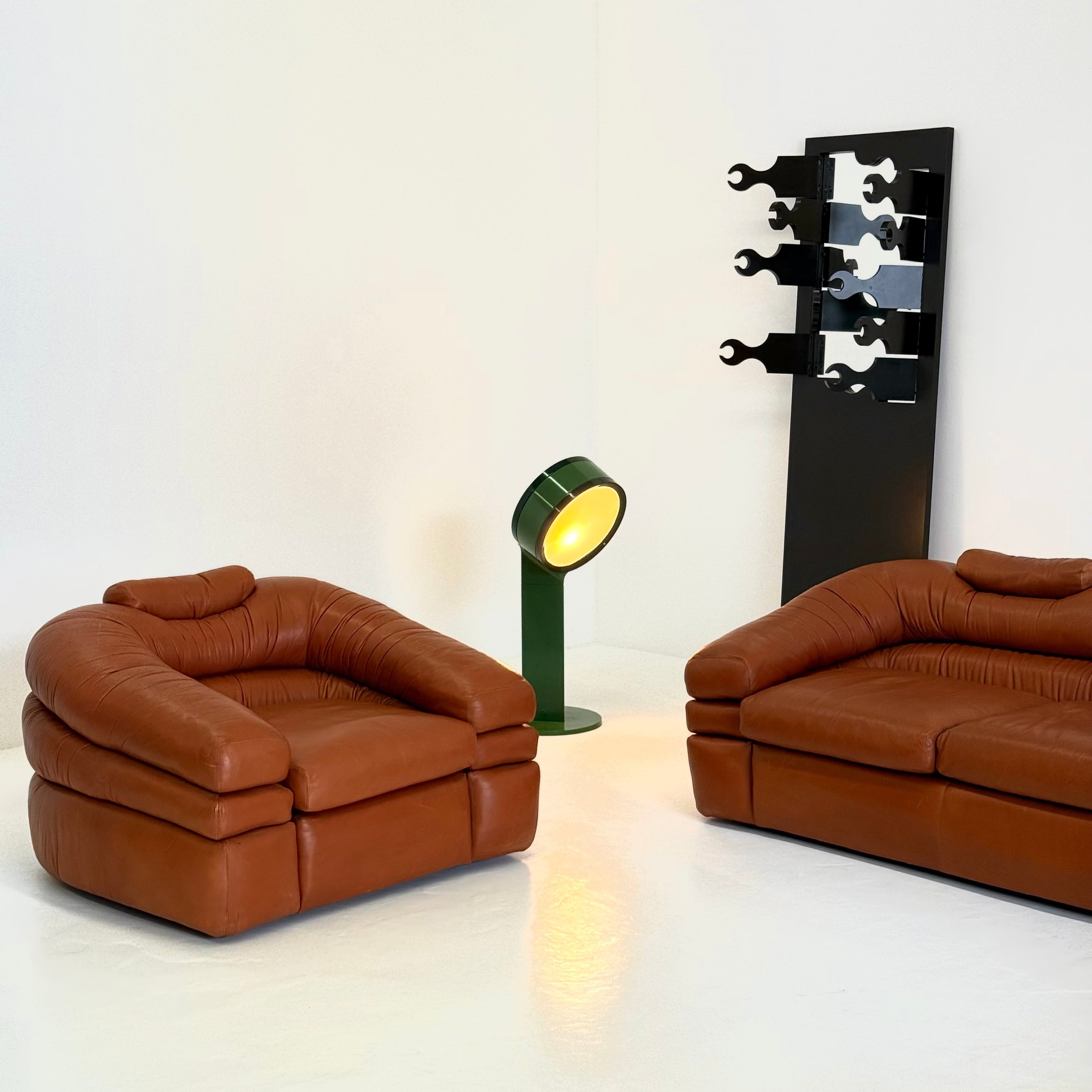 Room_with_2_sofas_floor_lamp_and_black_mirror