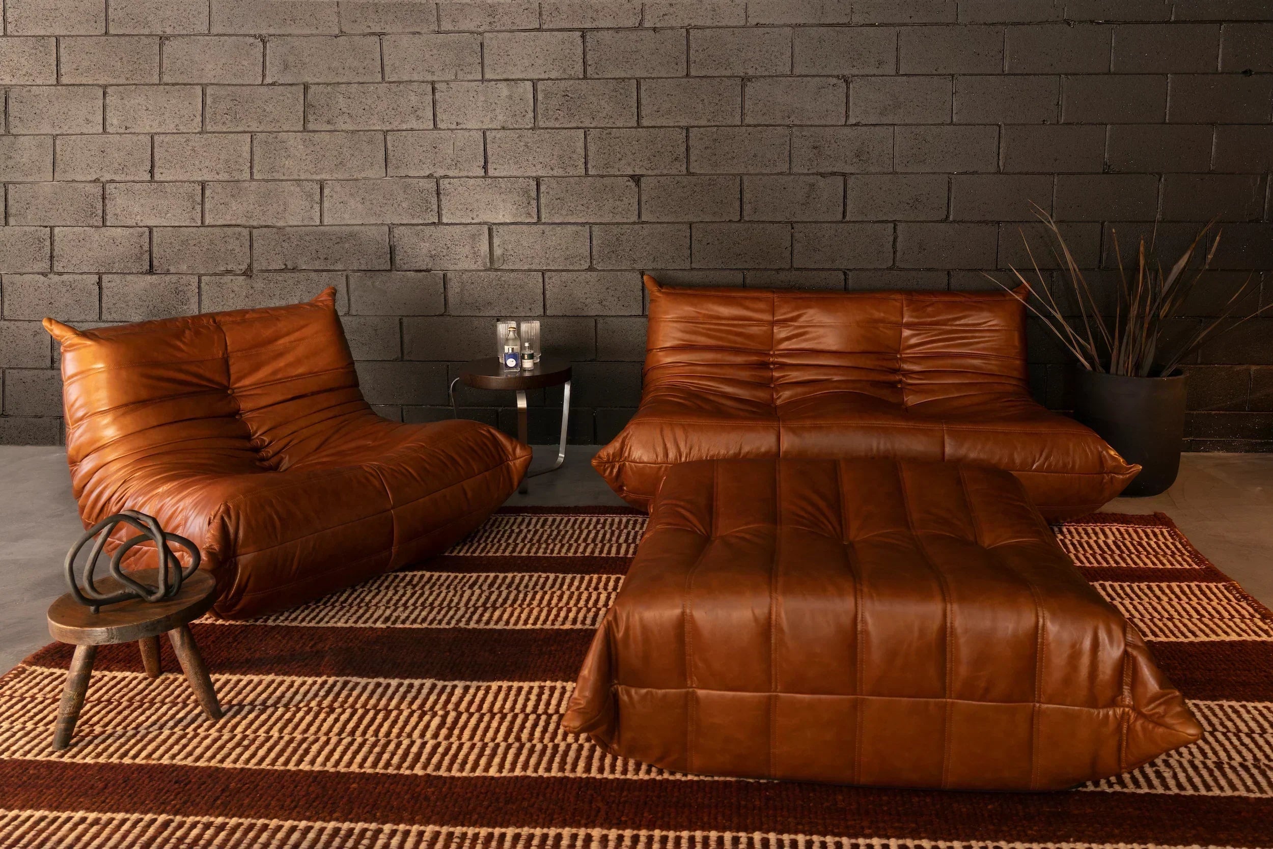 Set_of_2_Togo_Sofa_in_Brown
