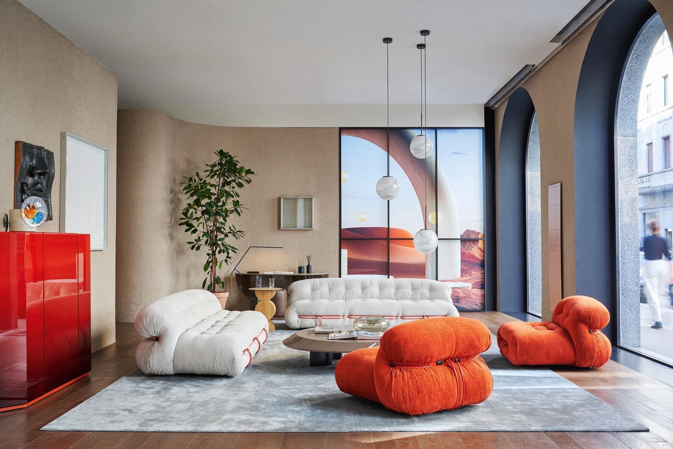 Living_Room_with_White_and_Orange_Sofas