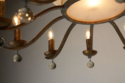 10_Arm_Chandelier_with_Glass_Beads_Art_Deco