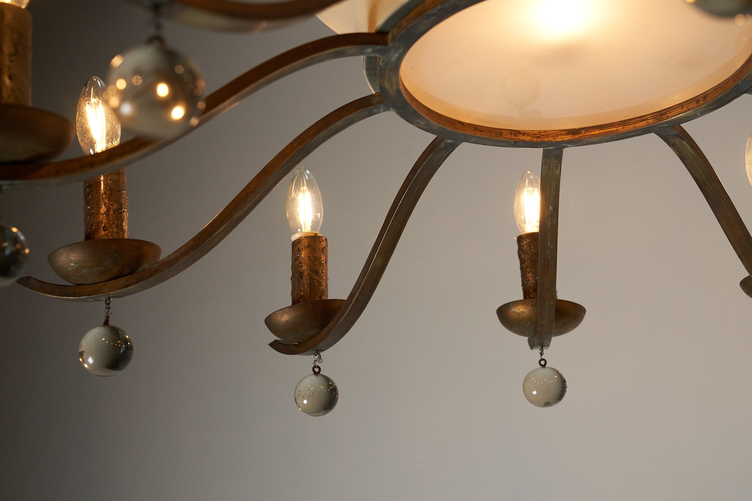 10_Arm_Chandelier_with_Glass_Beads_Art_Deco