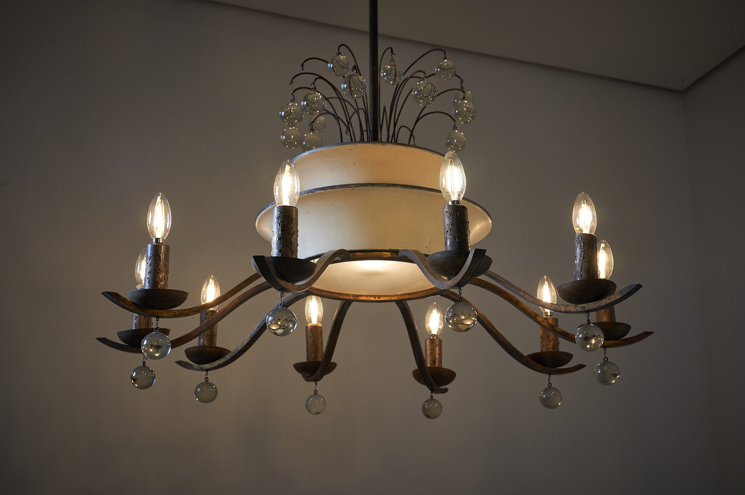 10_Arm_Chandelier_with_Glass_Beads_Art_Deco