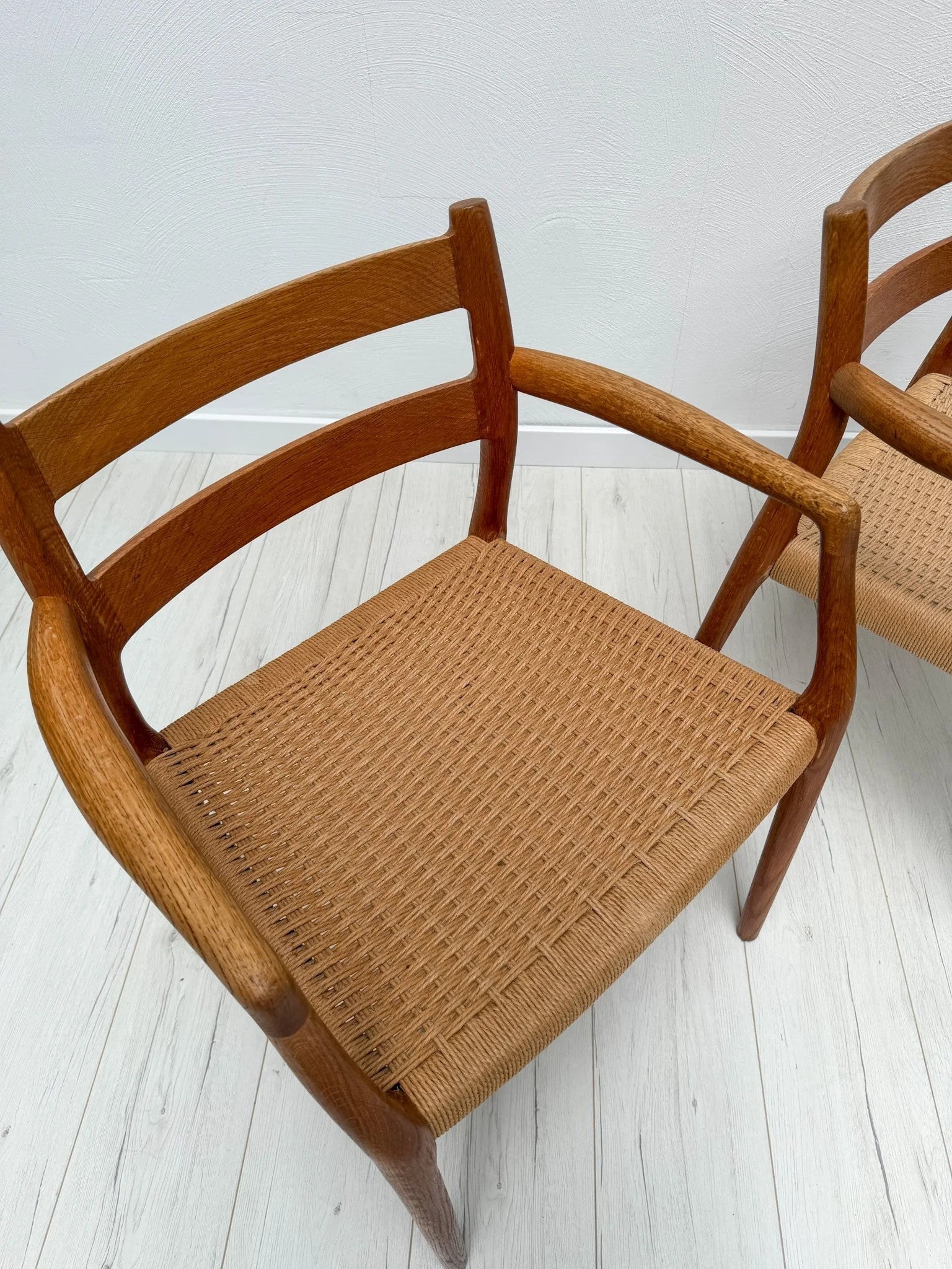 Model_67_Teak_Dining_Armchair_by_Niels_Otto_Møller_for_J.L._Møllers_Møbelfabrik,_Original_Papercord,_Denmark,_1960s