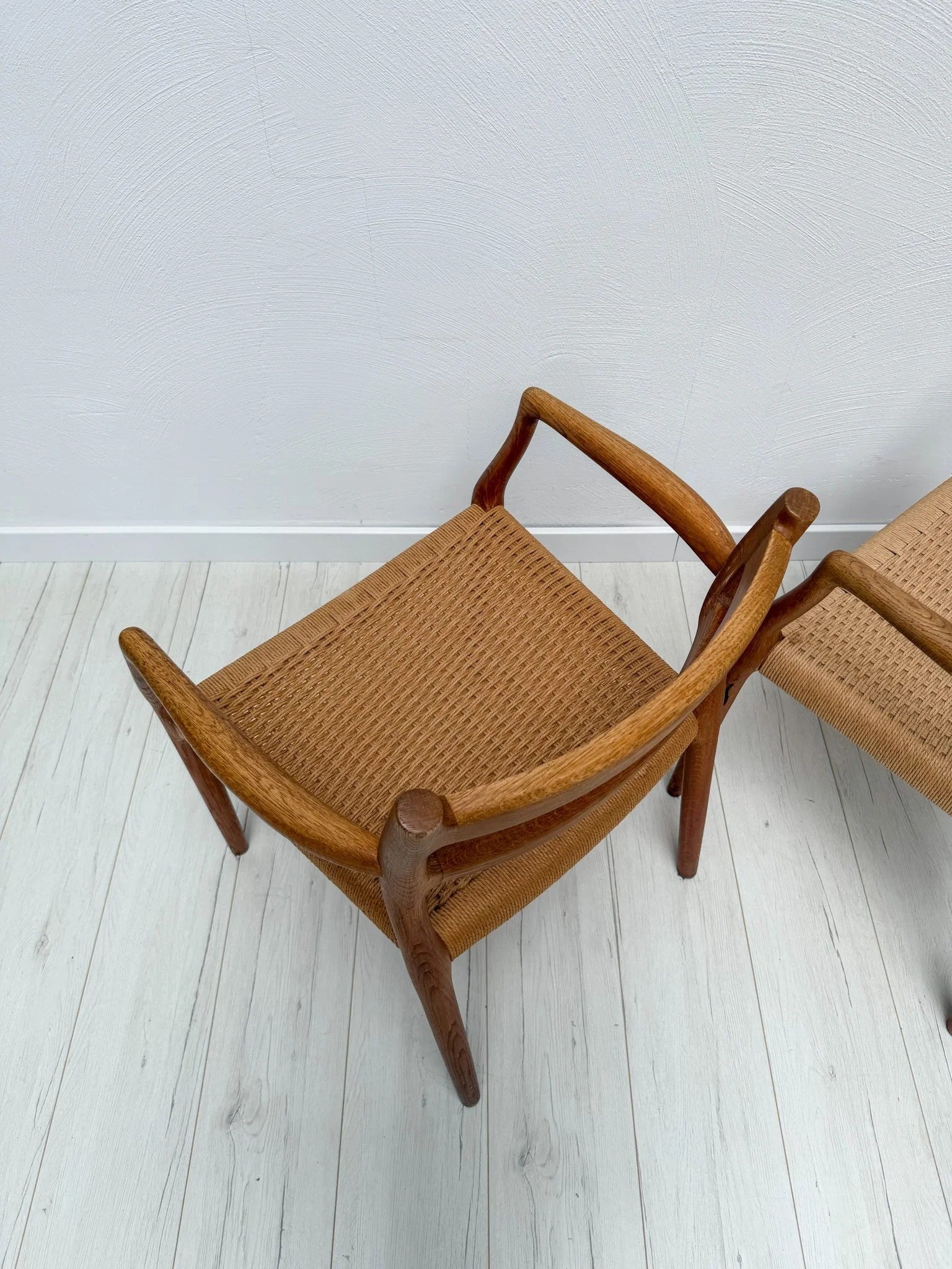Model_67_Teak_Dining_Armchair_by_Niels_Otto_Møller_for_J.L._Møllers_Møbelfabrik,_Original_Papercord,_Denmark,_1960s