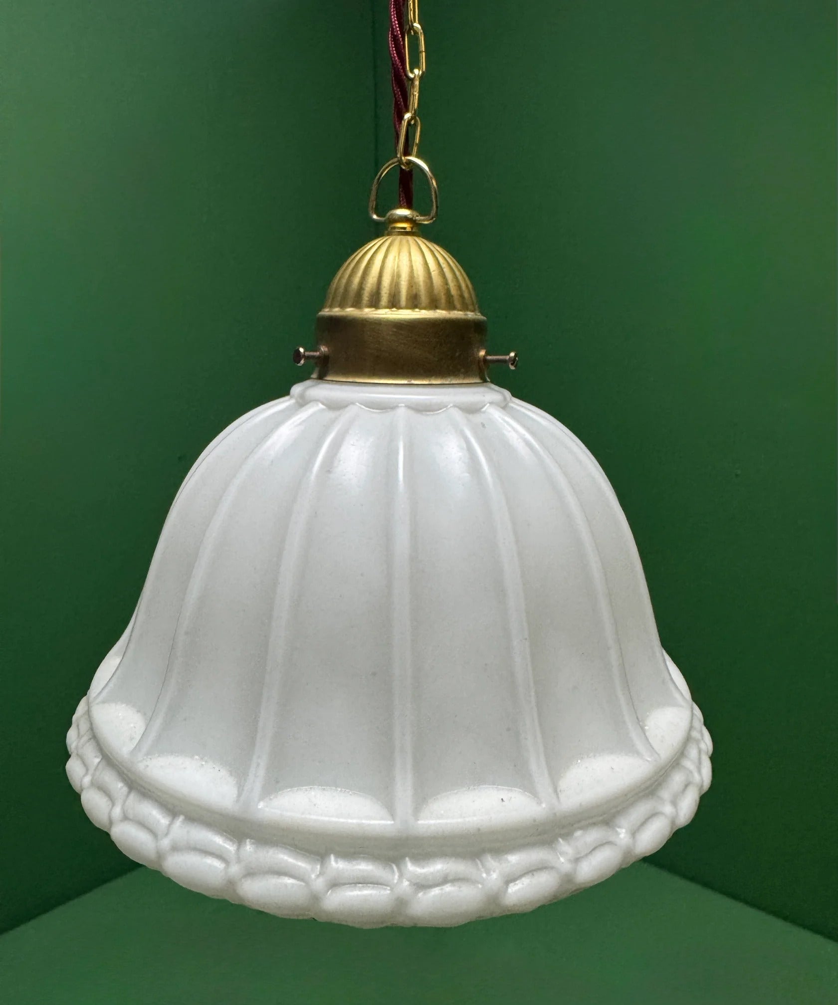 British_Opaline_Glass_Pendant_Light_with_Brass_Gallery,_1920s