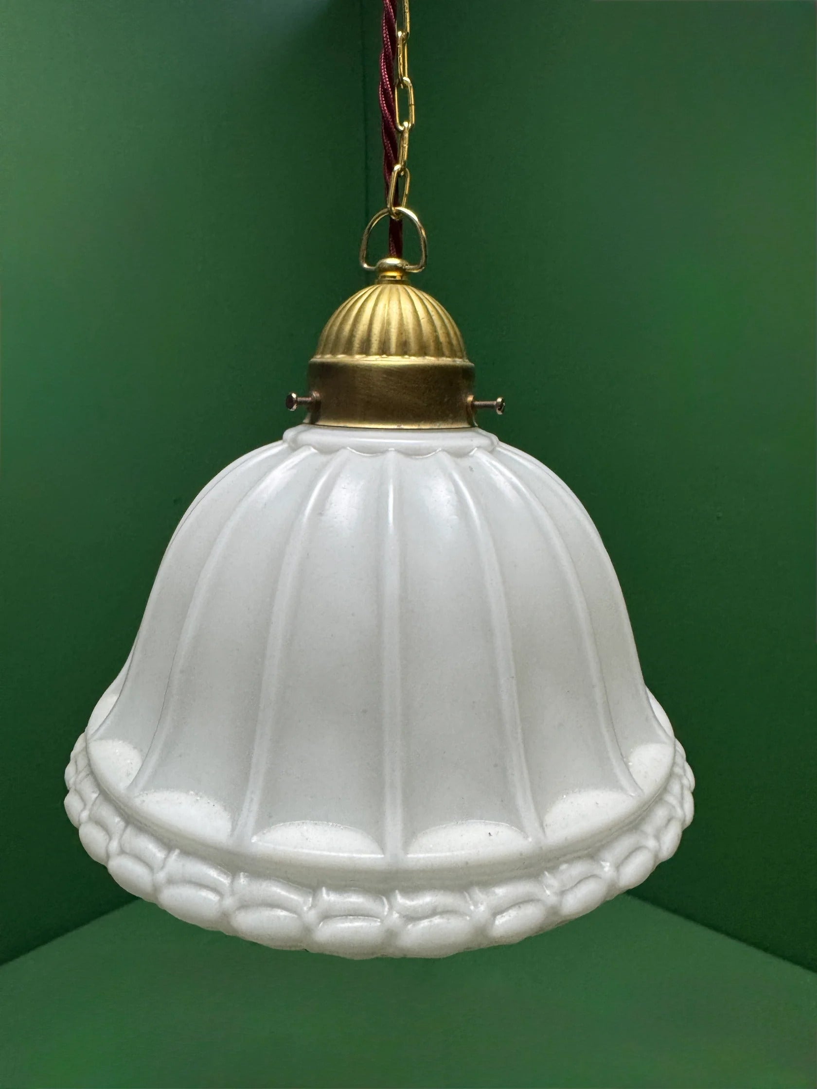 British_Opaline_Glass_Pendant_Light_with_Brass_Gallery,_1920s