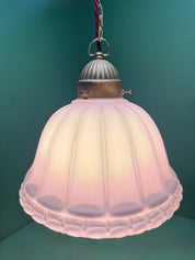 British_Opaline_Glass_Pendant_Light_with_Brass_Gallery,_1920s