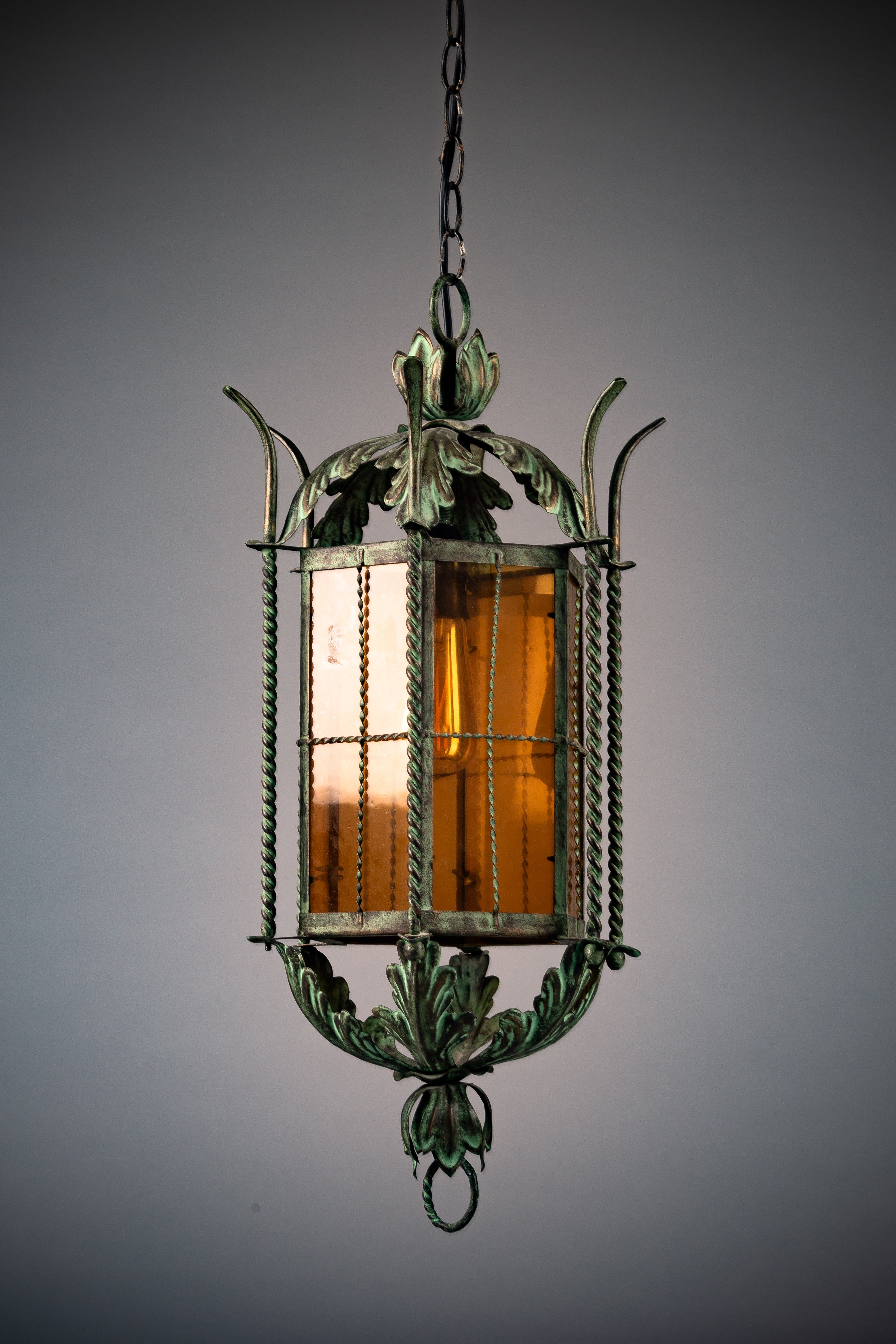 Finnish_Wrought_Iron_Lantern_Light_Attributed_to_Taidetakomo_Hakkarainen,_1930s