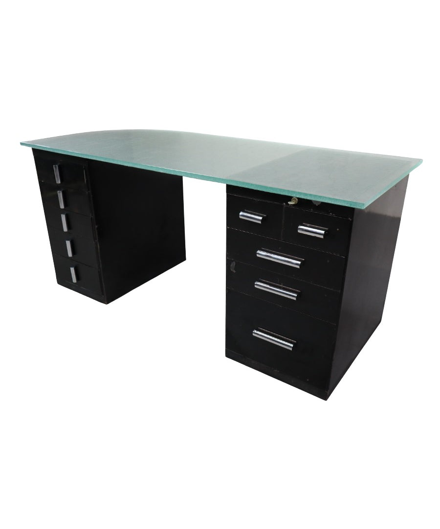 1930's_modernist_desk_in_black_lacquered_metal