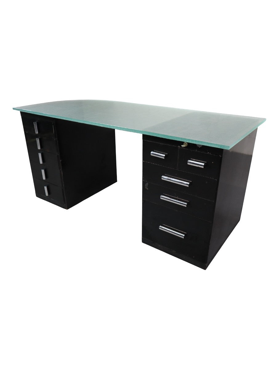 1930's_modernist_desk_in_black_lacquered_metal