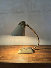 German_Modernist_Table_Lamp_in_Bakelite_and_Brass,_Germany,_1940s