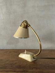 German_Modernist_Table_Lamp_in_Bakelite_and_Brass,_Germany,_1940s