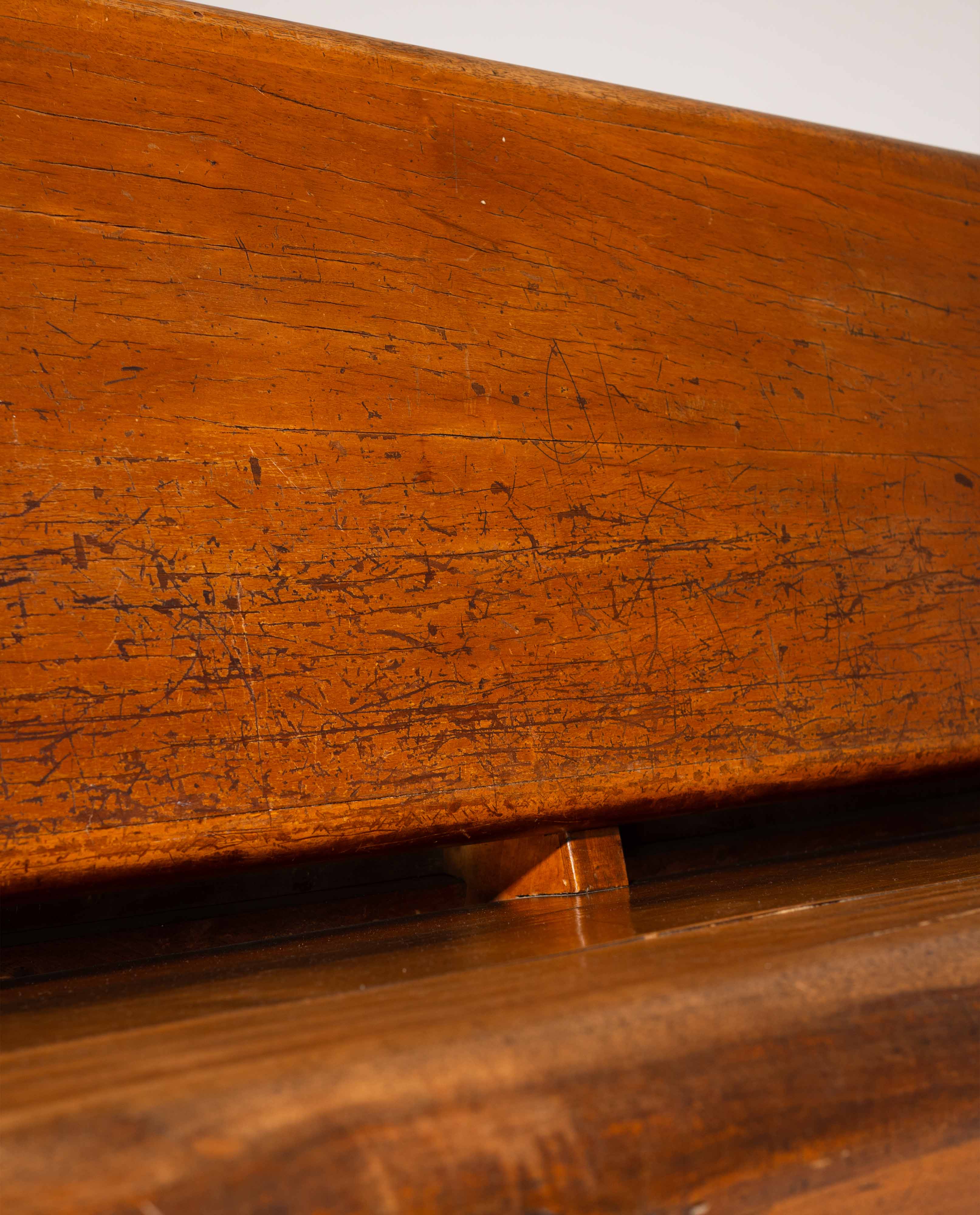 1940s_Italian_Solid_Wood_Mid-Century_Bench