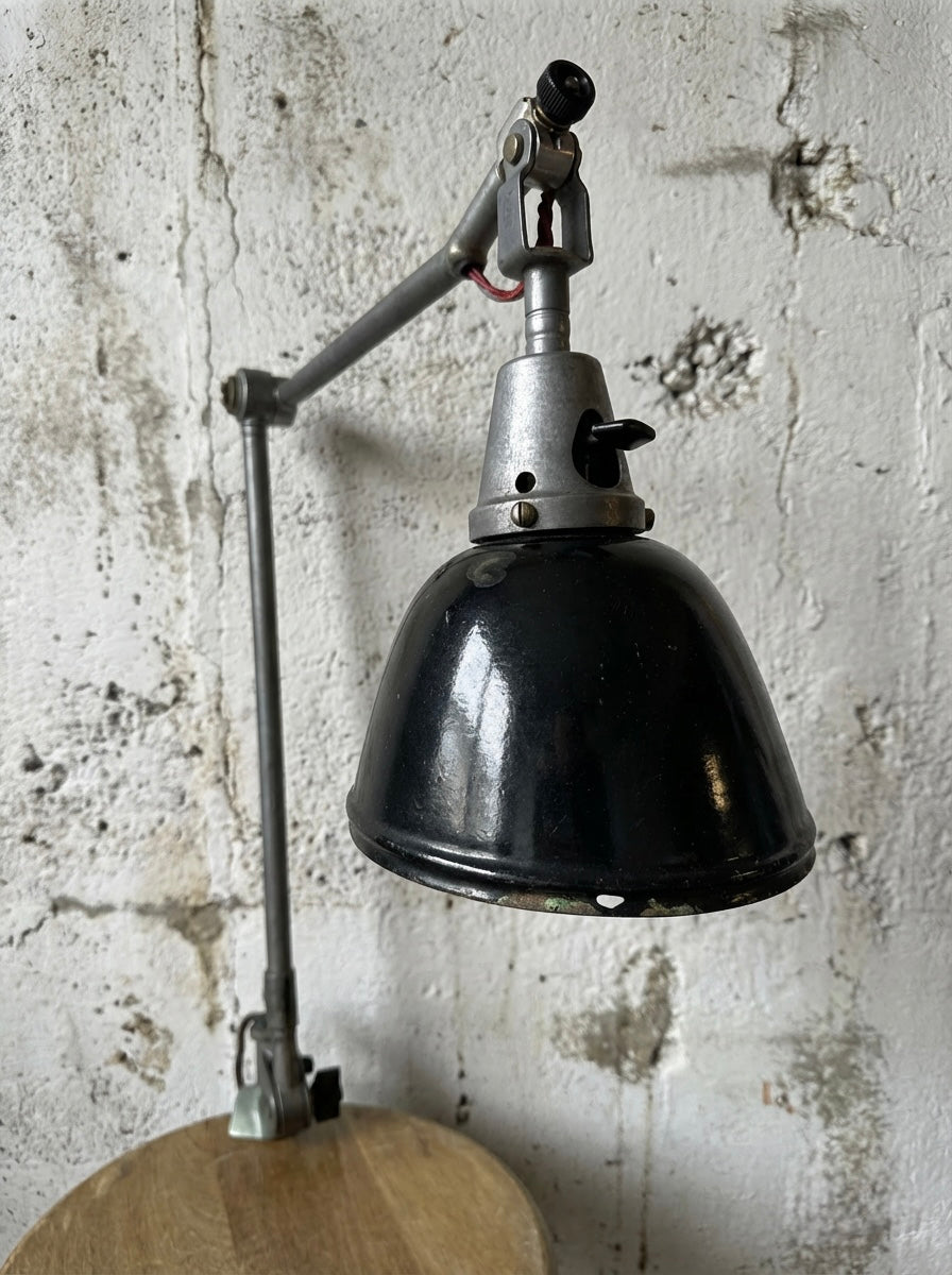 Clamp-On_Industrial_Task_Lamp_by_Curt_Fischer_for_Midgard,_Germany,_1940s