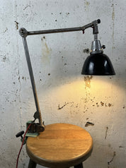 Clamp-On_Industrial_Task_Lamp_by_Curt_Fischer_for_Midgard,_Germany,_1940s