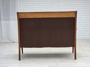 Danish_High-Back_Two-Seater_Sofa_in_Green_Velour_and_Teak,_Denmark,_1950s